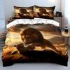"Wildlife Animal Fight Decor Set" Soft Comfortable Duvet Cover Bedding Set Included 1*Duvet Cover & 2*Pillowcases gift
