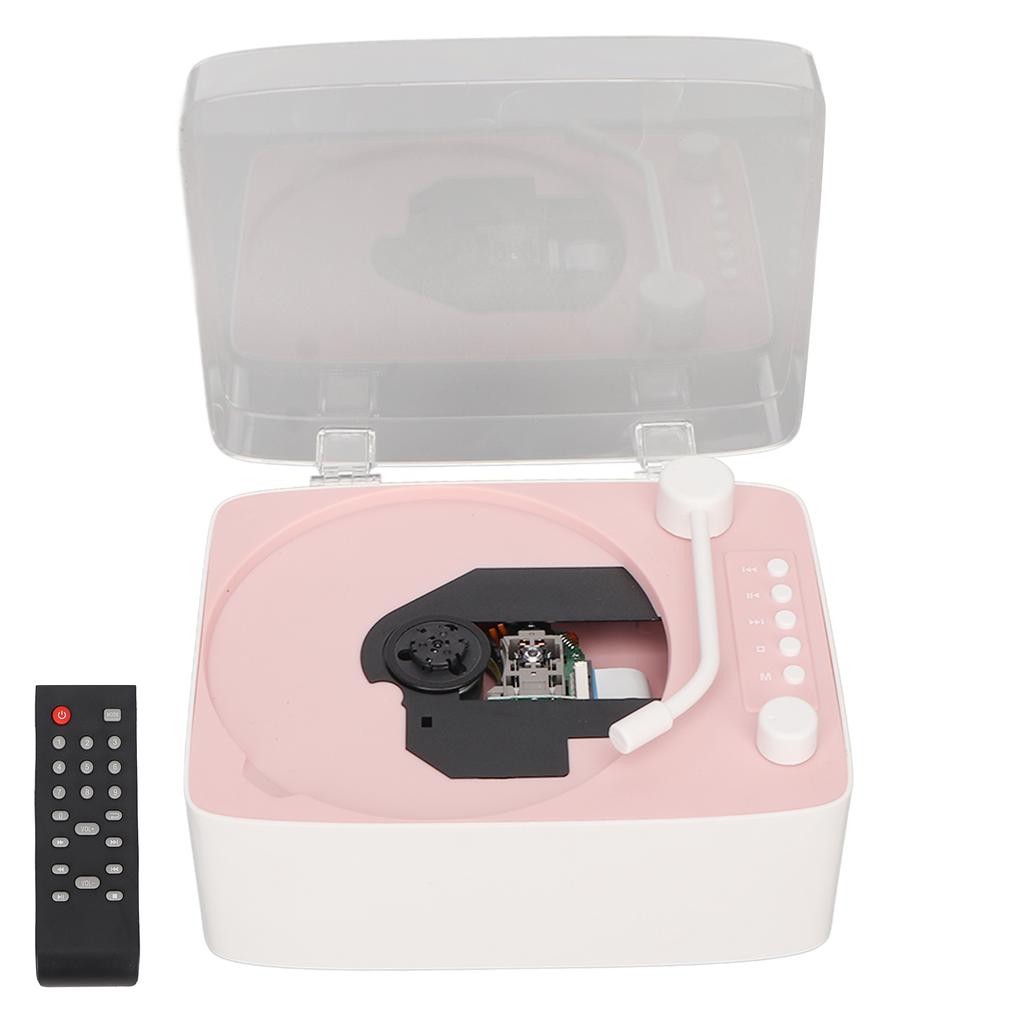 Bluetooth CD Player HiFi Sound Speaker Supports AUX USB CD Music Player with Remote Control Dust Cov