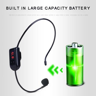FM Wireless Microphone Teacher Megaphone Headset Tour Guide Coach Microphone