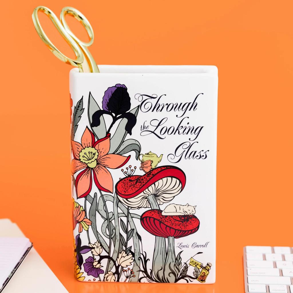 Stylish Ceramic Book Vase for Elegant Home Decor