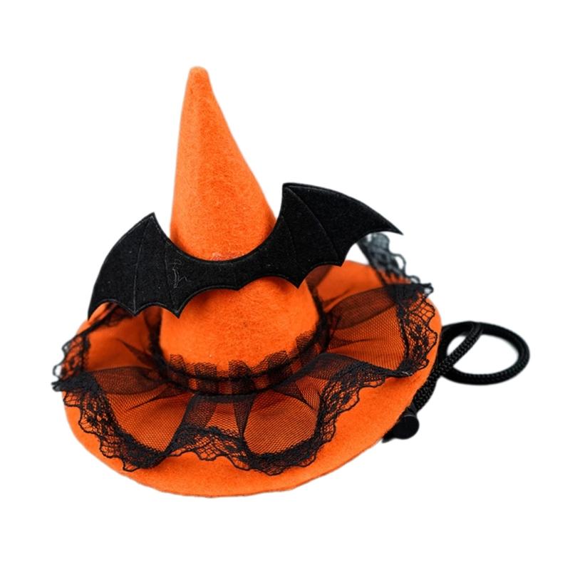 

Kitten Decorate Pet Cat Witch Hat Shape Hat Headwear Lovely Winter Kitten Hat