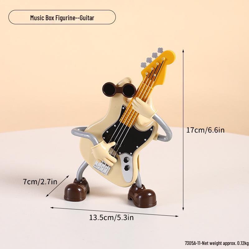 Creative Retro Wind-up Music Box for Home & Shop Decor, Photography Props