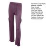 Women Cargo Pants Solid Color Multi-Pocket Loose Casual Sweatpants Solid Color Wide Leg