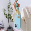 Universal Braided Mobile Phone Lanyard Strap Cute Cartoon Hanging Chain Ring Cord with Patch Wrist Strap Cell Phone Detachable