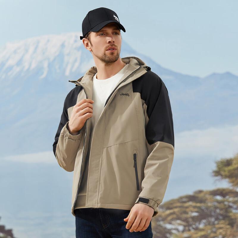 JEEP Men's Autumn/Winter Padded Hooded Jacket