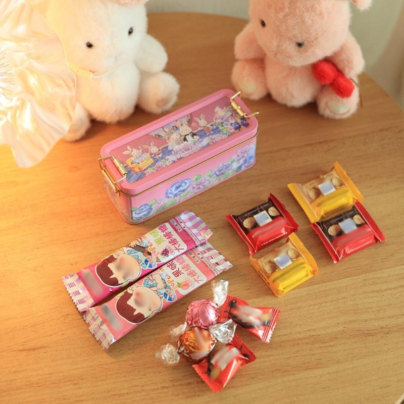 Retro Styles Sealable Metal Tin For Wedding Candy Storage Rustics Decorative Box With Secure Latches Designs