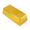 Falešná zlatá tyč Plastové zlaté těžítko Home Decor Bullion Bar Simulation