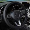 Car Steering Wheel Cover Auto Steering- Wheel Cover Skidproof  Anti-Slip Embossing Leather Car-styling Auto Accessories 37-39cm