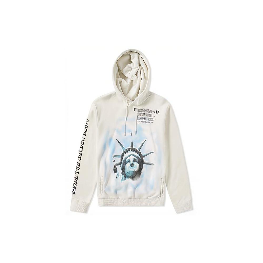 OFF WHITE Baumwoll-Kapuzenpullover mit Liberty-Print OMBB034E181920150299