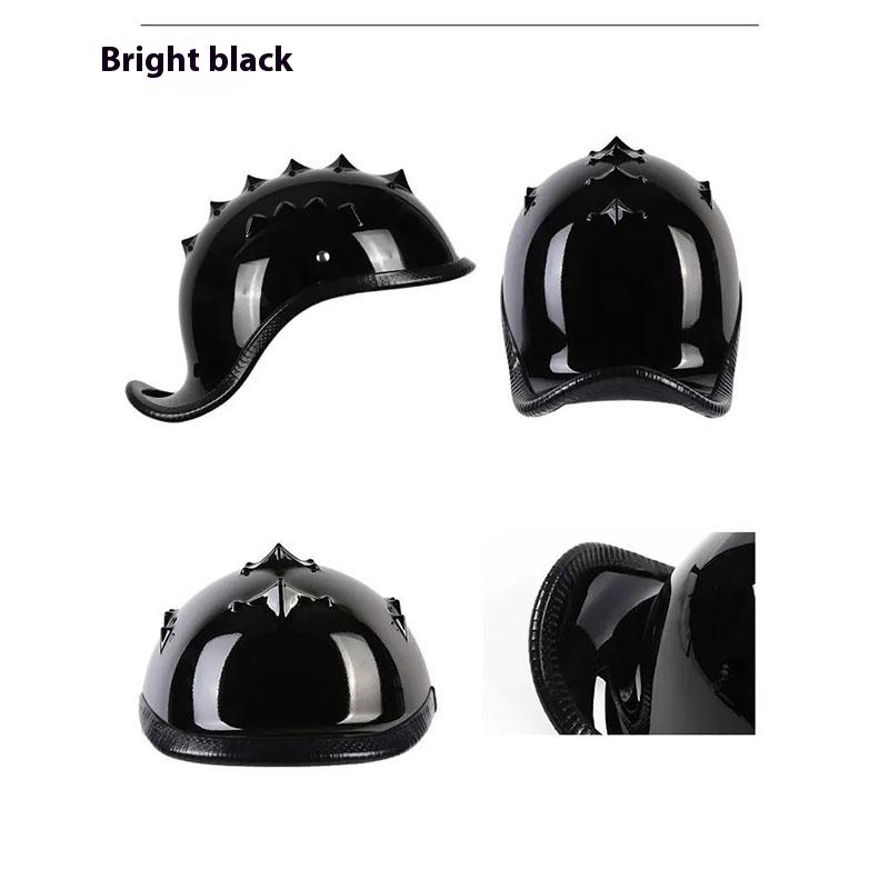 Half face Motorcycle Helmet vintage retro scooter jet helmet Cruiser Vintage Open Face Helmets With Windproof Collar