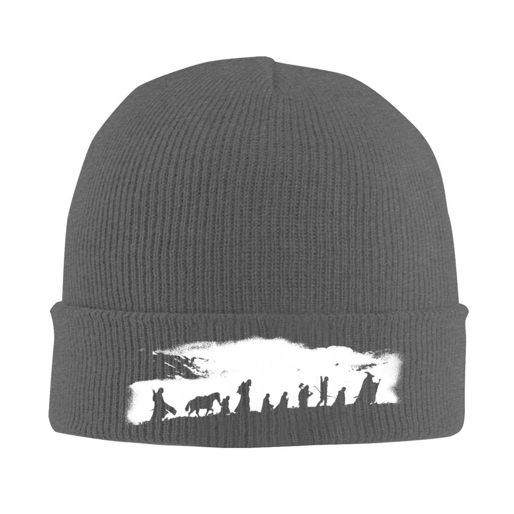L-Lords Of The R-Rings The Fellowship Hats Autumn Winter Beanie Warm Cap FeUnisex Unisex Acrylic Skullcap