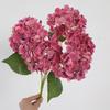 4 Heads Artificial Hydrangea Flower Realistic Faux Flowers Hydrangea Flowers Branch  Outdoor Party