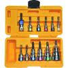 Top Kogyo Impact Short Socket set Conversion case included Bit Construction tool Carpentry tool Made in Japan (TOP) 12-piece 5.5~24mm adapter,