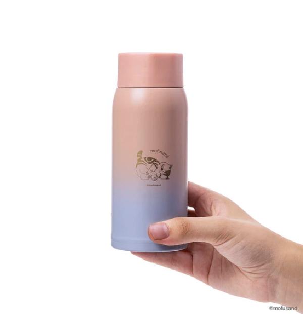 Mofusand Lightweight Stainless Steel Screw Bottle, Medium ( Pink ) Japan NEW