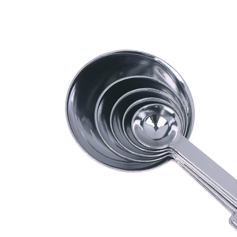 5/6 Stück Messlöffel Stapelbares Küchenmesslöffel-Set Messlöffel-Set aus Edelstahl Küchenbackwerkzeug