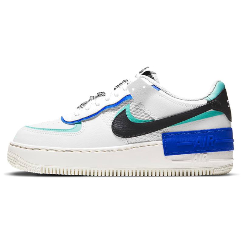 Nike Air Force 1 Low Shadow White Blue Black Women's Sneakers DH1965-100