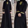 Mode Vêtements Musulmans Longue Fermeture Éclair Robes Musulmanes Style Ethnique Robe Femme Grande Taille Vêtements Moyen-Orient pour Sorties