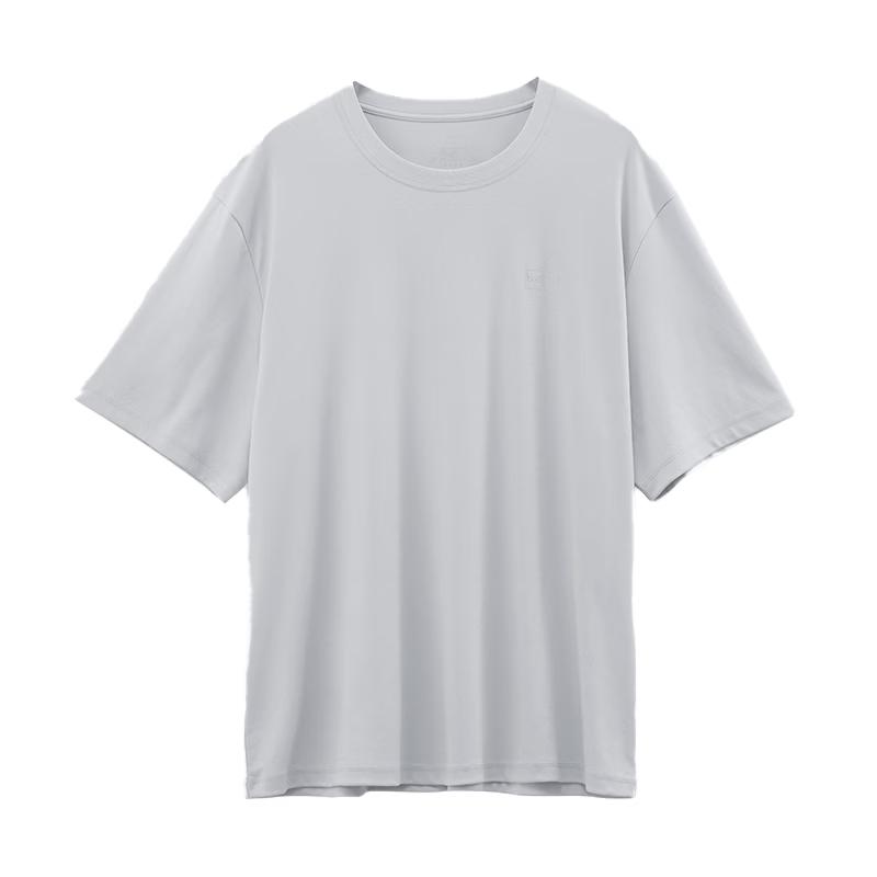 MiiOW Men s Summer Liquid Ammonia Cotton Crew Neck Tee XL серый