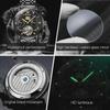 OLEVS Luxury Gold Tourbillon Mechanical Watch for Men Stainless Steel Waterproof Luminous Date Business Mens Watches