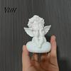 Minimalist Home Accents 3D Printed Little Angel Statue, Small Cherub Figurine, Cute Holding Pla Material Craft Face Guardian Desktop Ornament
