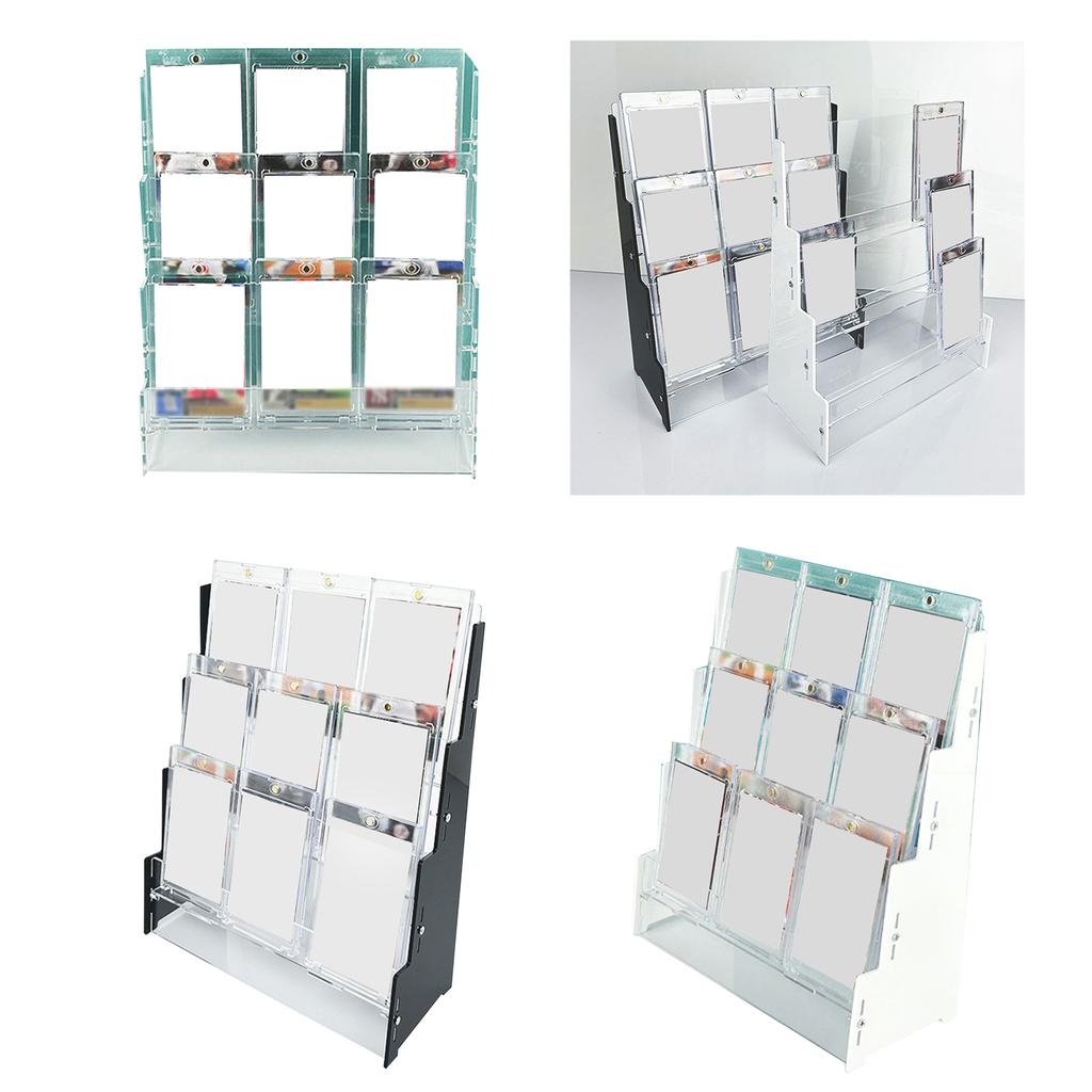 3 Layer Sports Card Display Case Easy To Use Acrylic Card Organizer Sports Baseball Card Stand Memorabilia Holder