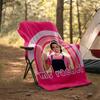 1pc Ms Rachel3 Theme Blanket - Digital Print, Polyester, Cozy for All Seasons, Perfect for Outdoor, Camping, and Travel
