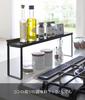 Yamazaki Stove Back Gap W58 x D11 x Tower Stove Back Simply Place Guards Against Dust and 4784 (Yamazaki Industries) Rack, Black, Approx. H19.5cm,