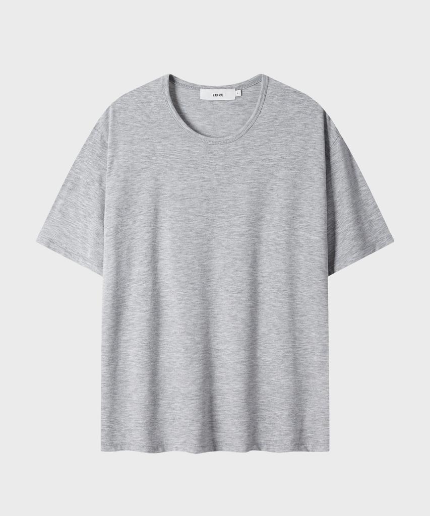 LEIRE Soft U-Neck Inner T-Shirt [Gray]