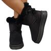 Foreign Trade 2025 New Wool Bow Decorative Casual Women's Snow Boots Thick-soled Large-size Thermal Cotton Shoes