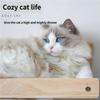 24TE Space Saving Wall Mounted Cats Bed Wooden Structure for Cats Relaxation Easyly Install for Compacts Room