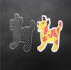 Non-Toxic Yant Jouet 5Mm Mini Pegboard Animal Dog Duck Transparent Template Board Diy Figure Material Board Hama Perler Beads For Children