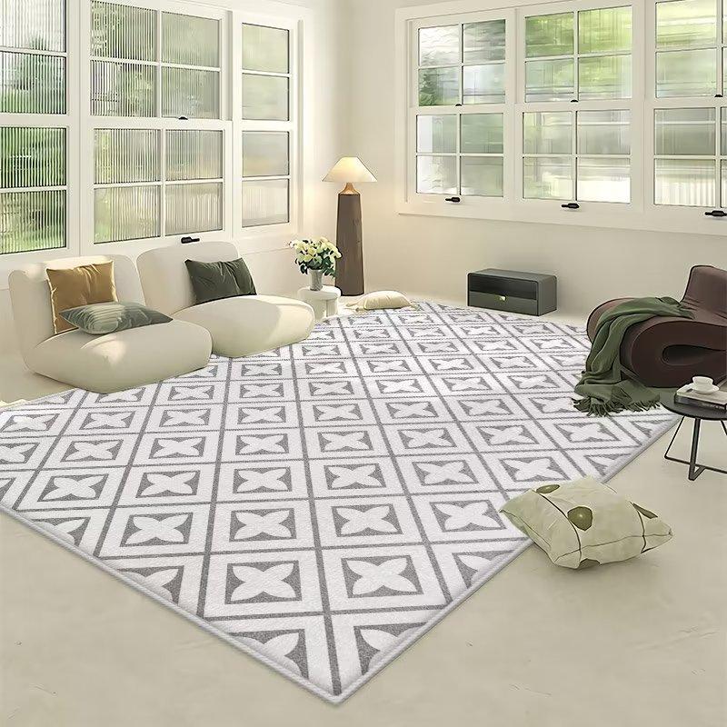 Simple Living Room Carpet Coffee Table Modern Large Area Household Use Anti Slip Room Bedroom Bedside Mat