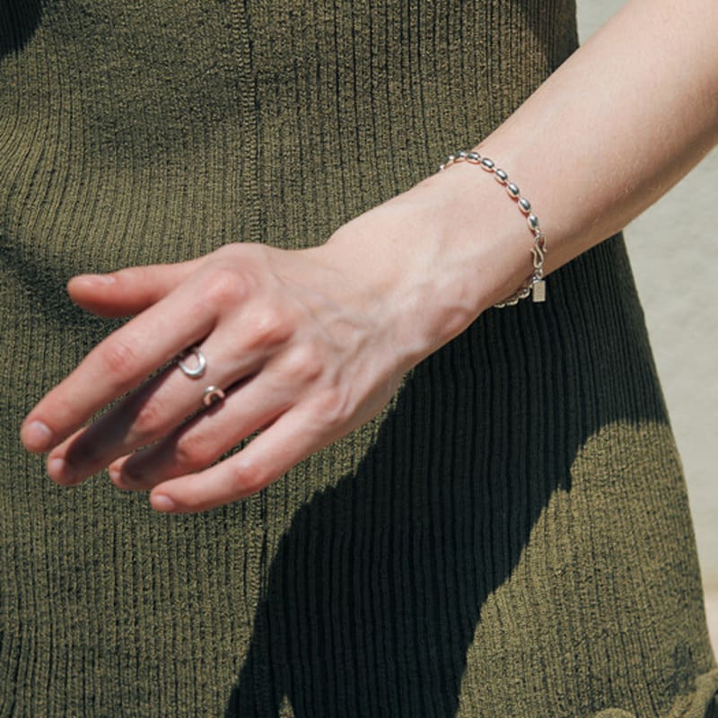 Green [925 Silver] Eight.silver.89 / Barley Bracelet