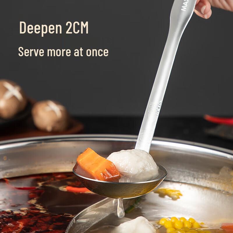 Stainless Steel Hot Pot Ladle & Skimmer Set
