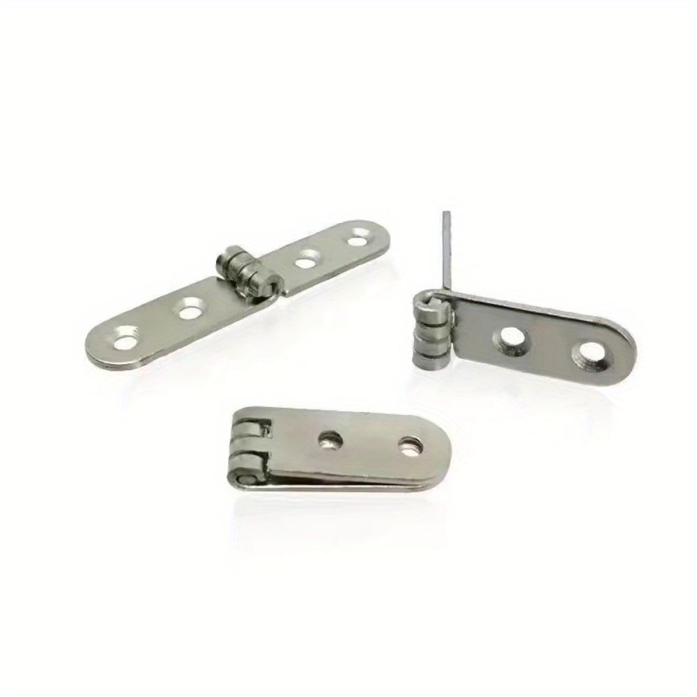4Pcs 270 Degree Foldable Hinges Metal Cabinet Door Hinges Durable Flap Screw-On Hinges Furniture Hardware