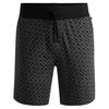 Mens Geometric Relaxed Fit Casual Sweat Shorts