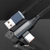 90 Degree Elbow Type-C Cable Pd 120W Fast Charging Type C Cable For Iphone 15 Pro Max Samsung Xiaomi Huawei Charger Data Cord