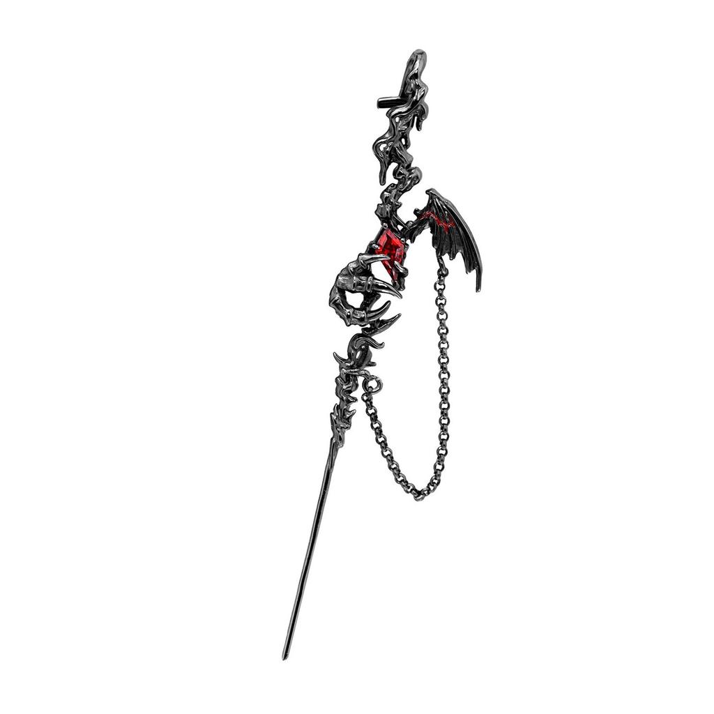 Örhängen med legeringsormpiercing för kvinnor som visar upp en unik blandning av moderna kinesiska designer och söta, coola stilar