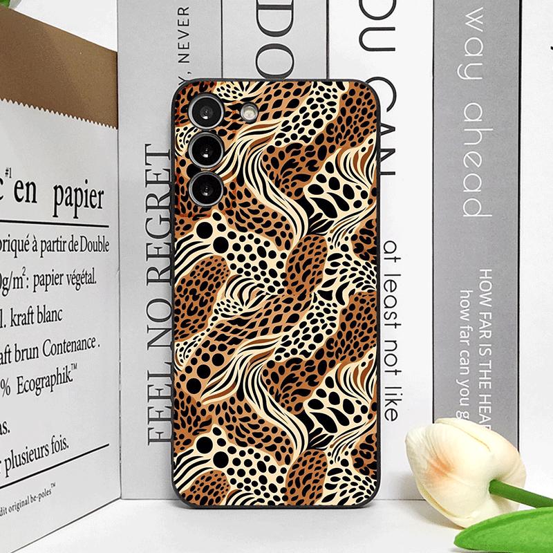 Vintage Art Palm Leaf Zebra Leopard Print Phone Case for Google Pixel 10 9A 8 A 7A 6 A 7 PRO 8 9 Pro XL 4G 5G Frosted Soft Cover