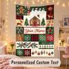 Wall Hanging TapestryChristmas Custom Name Print Art For Indoor Home Room Decoration Holiday Gift