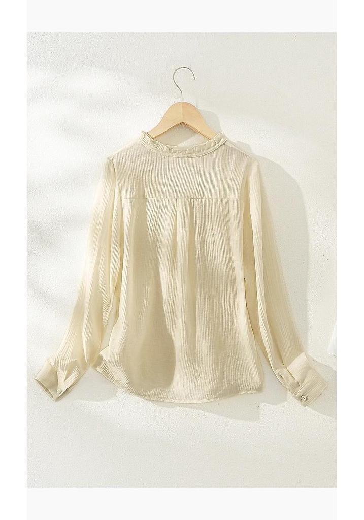 Women's High-End Long-Sleeved Shirt - Spring 2026 New Arrival