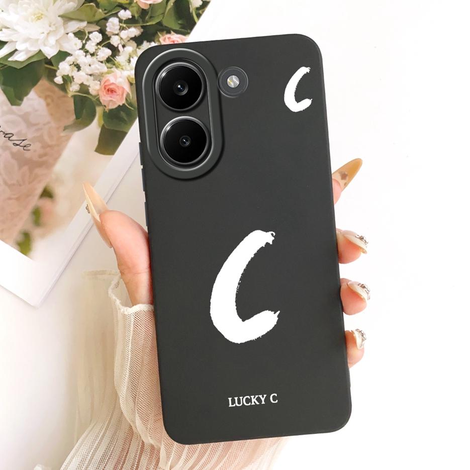 For Xiaomi Redmi Turbo 5 Max Case Luxury Lucky Letters Cover Soft TPU Matte Phone Case For Redmi Turbo 5 Turbo5 Max Fundas Coque