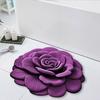 Floral Floor Mat Non-Slip Absorbent Bathroom Rug 3D Realistic Flower Pattern Floor Rug for Entrance Living Room Bathroom Kitchen