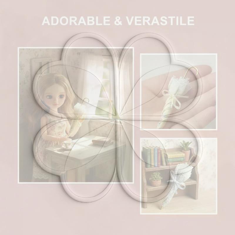 Creative Mini Doll Umbrella Adorable Pography Prop Small Toy Umbrella For 1/6 Dolls Diy Dollhouse Ornament Girls Present