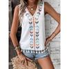Women's Fashion Casual Summer Spring Sleeveless V-Neck Blouses & Shirts