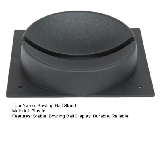 Stojan na bowlingové koule z plastu, černý držák na bowlingové koule, sportovní úložný stojan na bowlingové vybavení