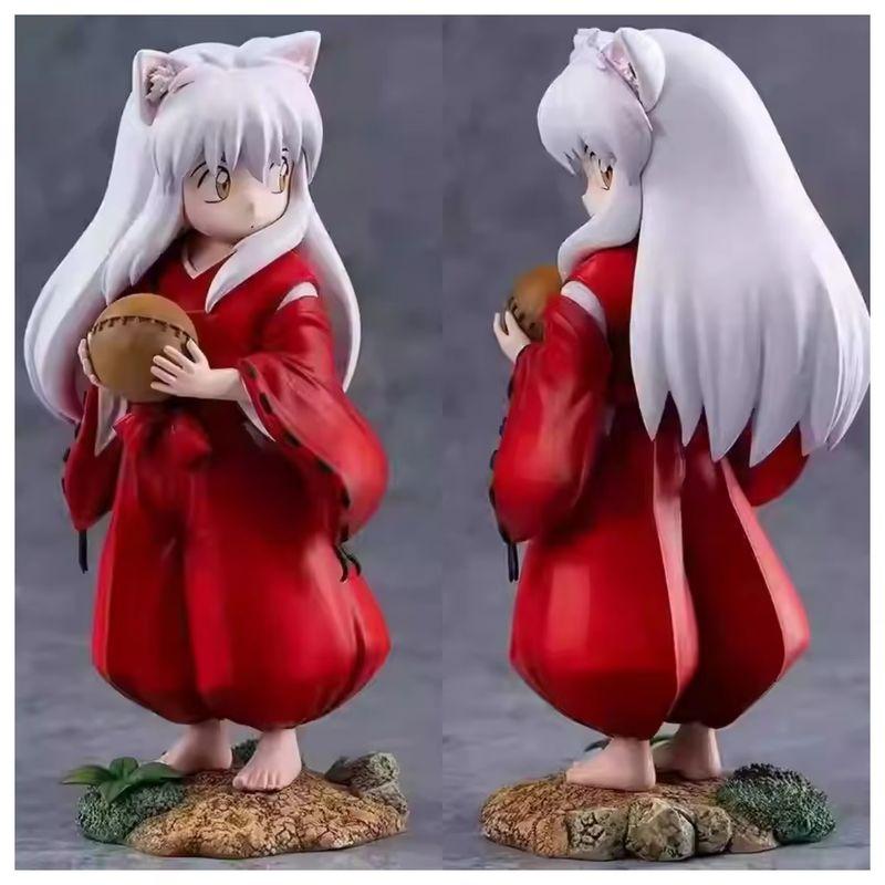 16cm Anime Cartoon InuYasha Action Figure Childhood Inuyasha Figure Cute Dolls Standing Model PVC Collectible Decoration Gifts