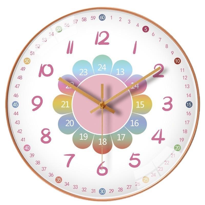16-inch 40cm wall clock modern simple living room clock mute early education clock bedroom home quartz clock
