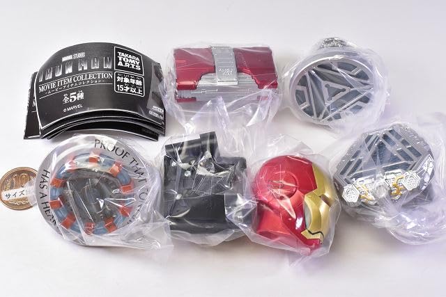 Iron Man Movie Item Collection [Complete Set of 5] Gachapon Capsule Toy