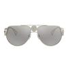 Versace Gafas de Sol Estilo Piloto Medusa Gafas de Sol para Hombre Gris VE222512526G